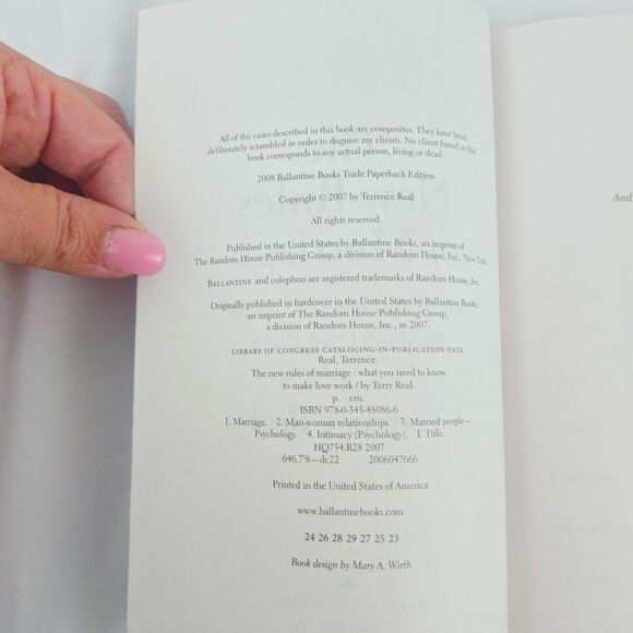 The New Rules of Marriage: What You Need to Know to Make Love Work by Real, Ter - Picture 3 of 3